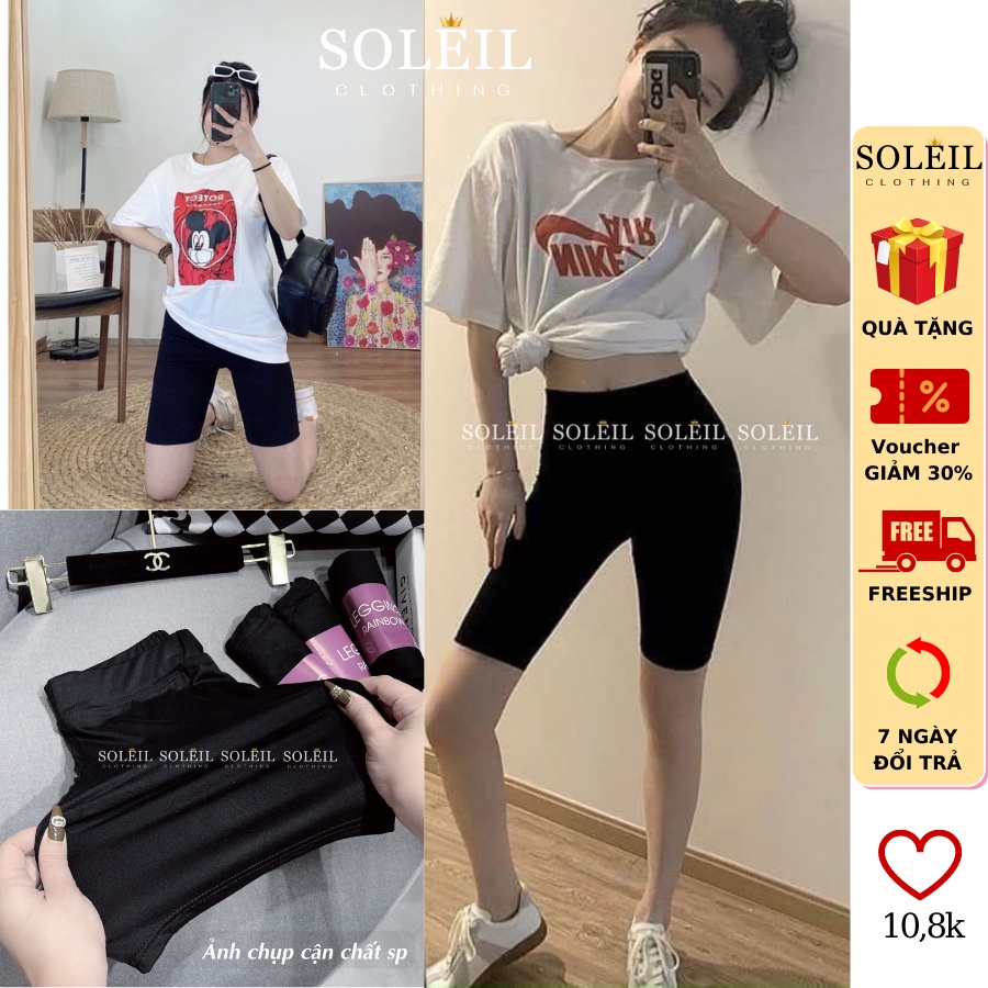 Quần Legging Nữ Chất Vải Thun Lạnh Dày Dặn Co Giãn Cực Bền