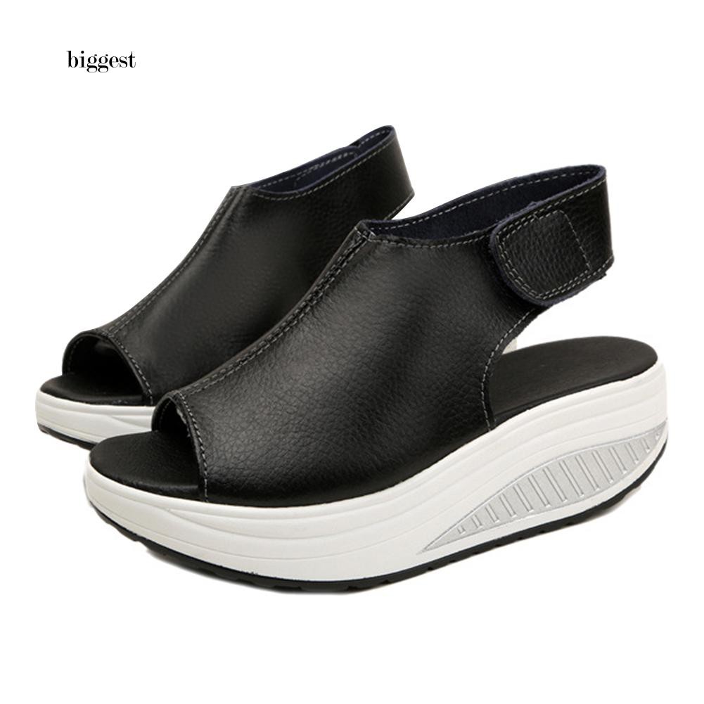 Giày sandal đế xuồng kiểu dáng hợp thời trang dành cho nữ