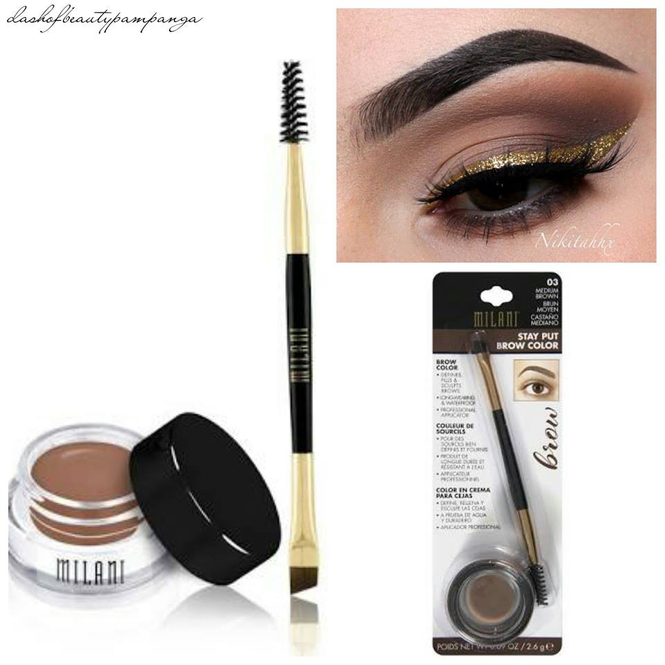 Gel Kẻ Mày Milani Stay Put Brow Color Kèm Cọ (2,6g) - Kẻ Mày dupe hoàn hảo của Anastasia Berverly Hills