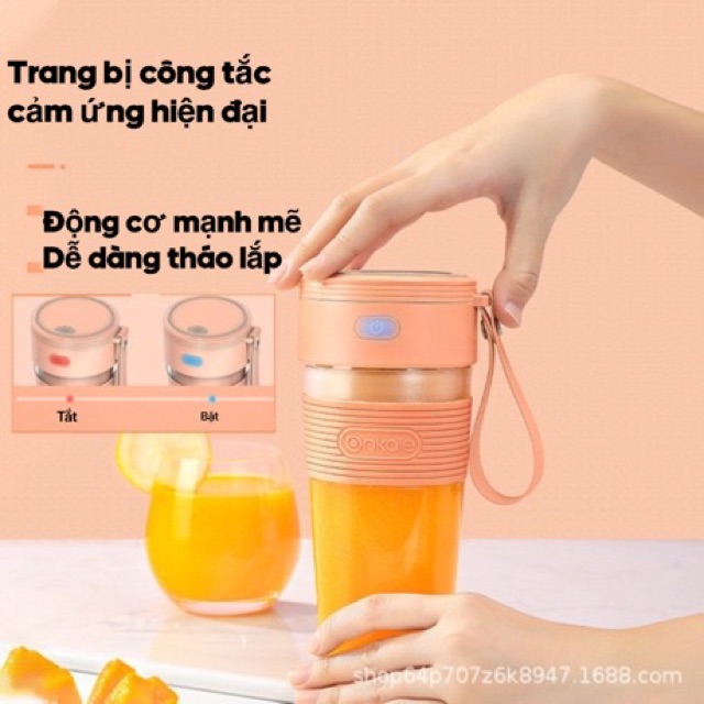 [HÀNG LOẠI 1] Máy Say Sinh Tố Không Dây Cầm Tay Juice Cup 300ml Hot Trend 2020 Siêu Tiện Lợi, Pin Sạc Dung Lượng Lớn