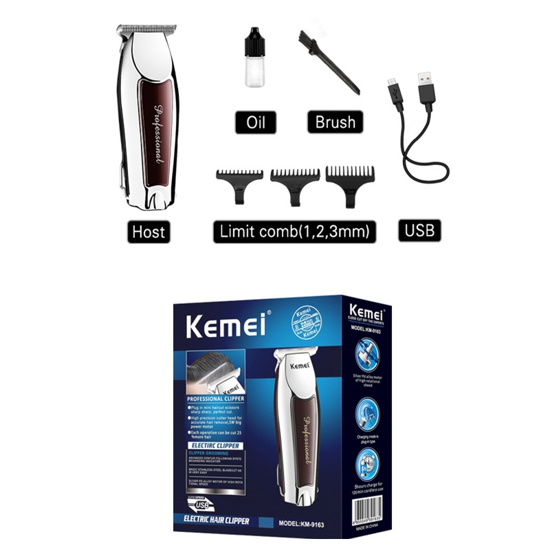 Tông đơ bấm viền Kemei KM-9163