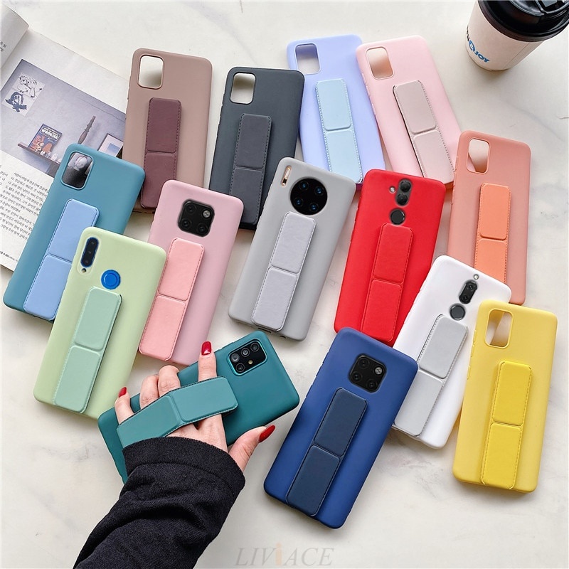 Ốp Điện Thoại Silicon TPU Mềm Có Giá Đỡ Nam Châm Cho Huawei Honor 50 60 70 80 Nova 9 9SE 7i 5T 4E X8 X9 X7