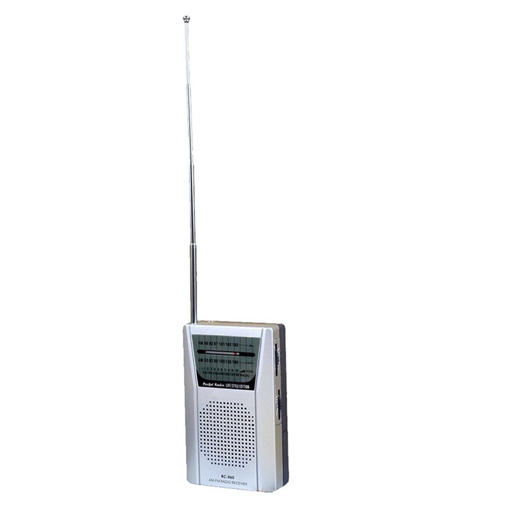 Radio bỏ túi BC-R60 2 băng tần thu tín hiệu AM/FM