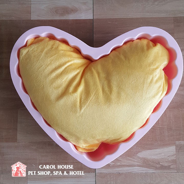 Nệm Ngủ Cho Chó Mèo Hình Trái Tim Và Bông Hoa