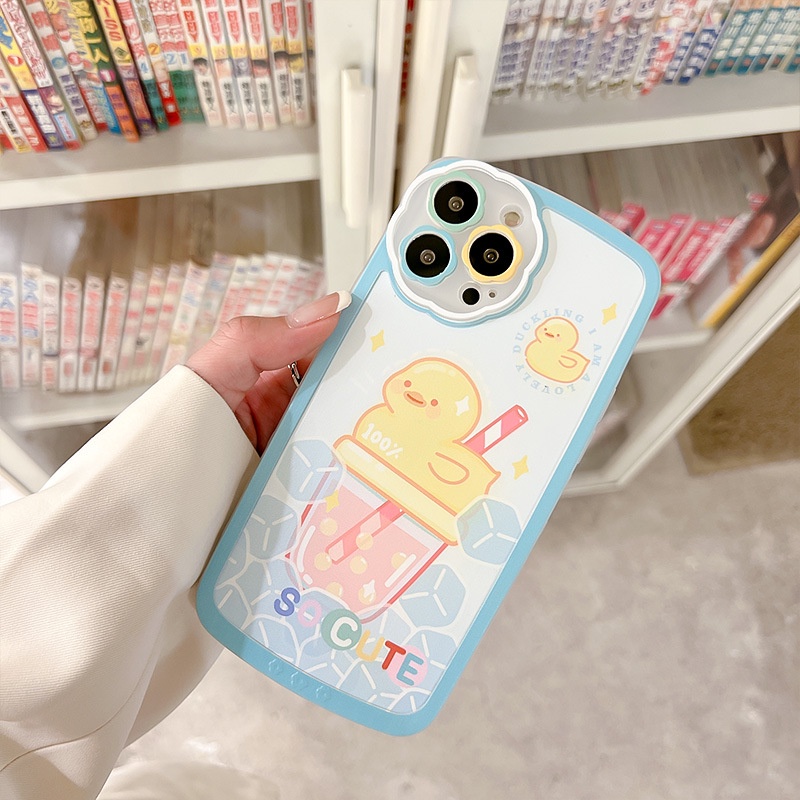 Ốp Lưng iPhone Ốp Điện Thoại Họa Tiết Hoa Hoạt Hình Cho iPhone13Pro 11 / 12Pro xrxs 78p / xs