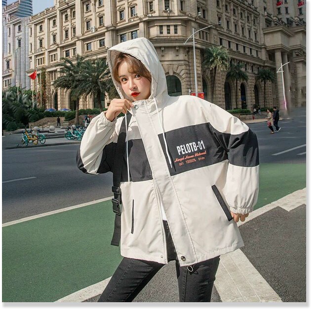 ÁO KHOÁC KAKI HỘP NỮ FORM RỘNG XINH XẮN,THIẾT KẾ HỌA TIẾT SIÊU XINH KHÁNH AN FASHION