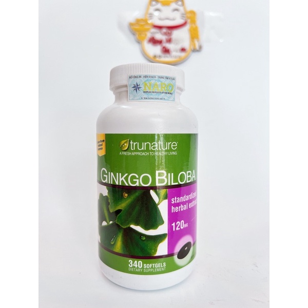 Bỗ não Ginkgo Biloba 340 viên mỹ date 2024