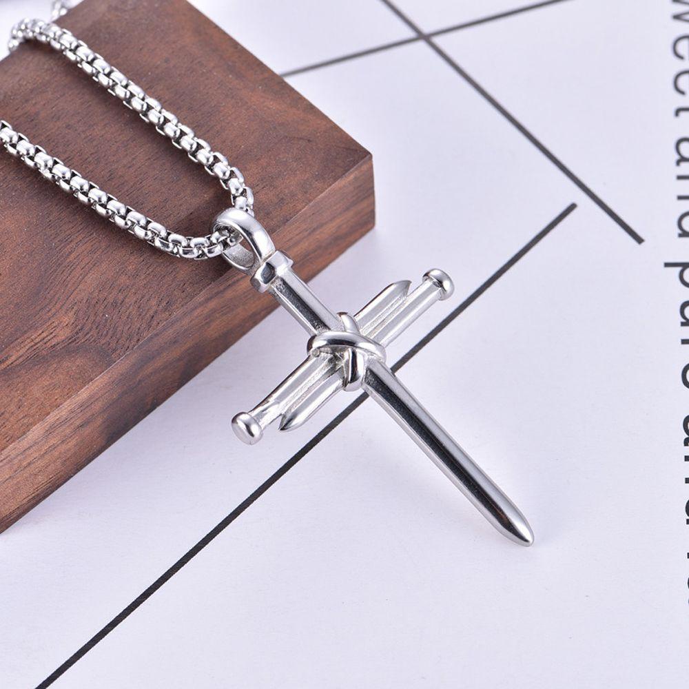 Vòng cổ Mặt Thánh Giá Phong Cách Vintage Thời Trang Dành Cho Nam