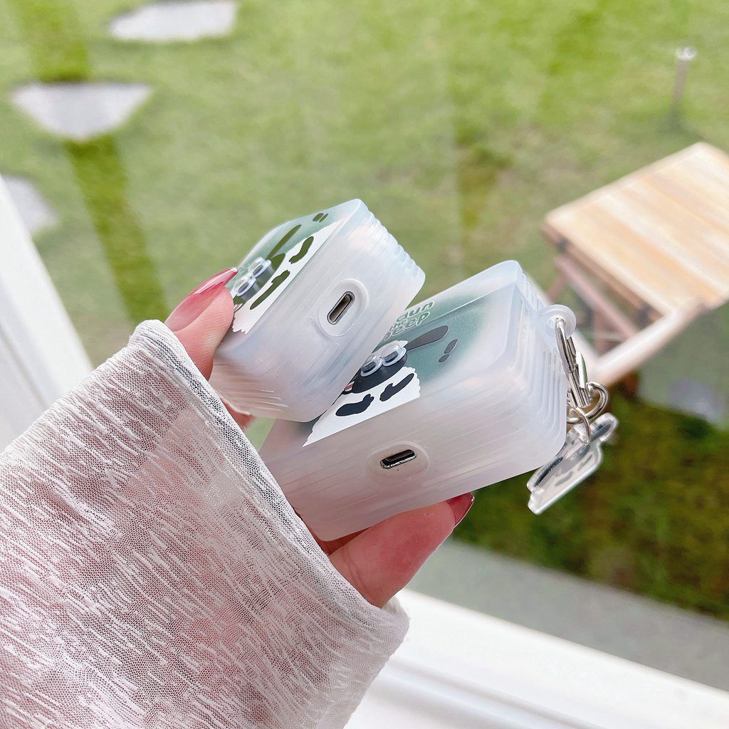 Vỏ Bảo Vệ Hộp Sạc Tai Nghe Airpods 1 2 3 Pro Bluetooth Không Dây Chất Liệu TPU Mềm Đục Họa Tiết Cừu Shaun The Sheep