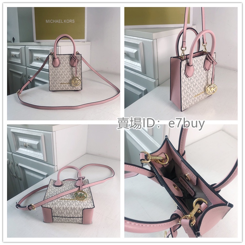 Michael KorsTúi Xách Đàn Piano Kiểu Mới Mercer Organ Mini Tott Bag Túi Xách Chéo Vai Đơn Túi Xách Hoa Văn