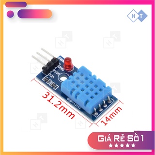 Mạch cảm biến nhiệt độ, độ ẩm DHT11 loại tốt chuyên dụng cho các loại vi điều khiển (Arduino, STM32, …)