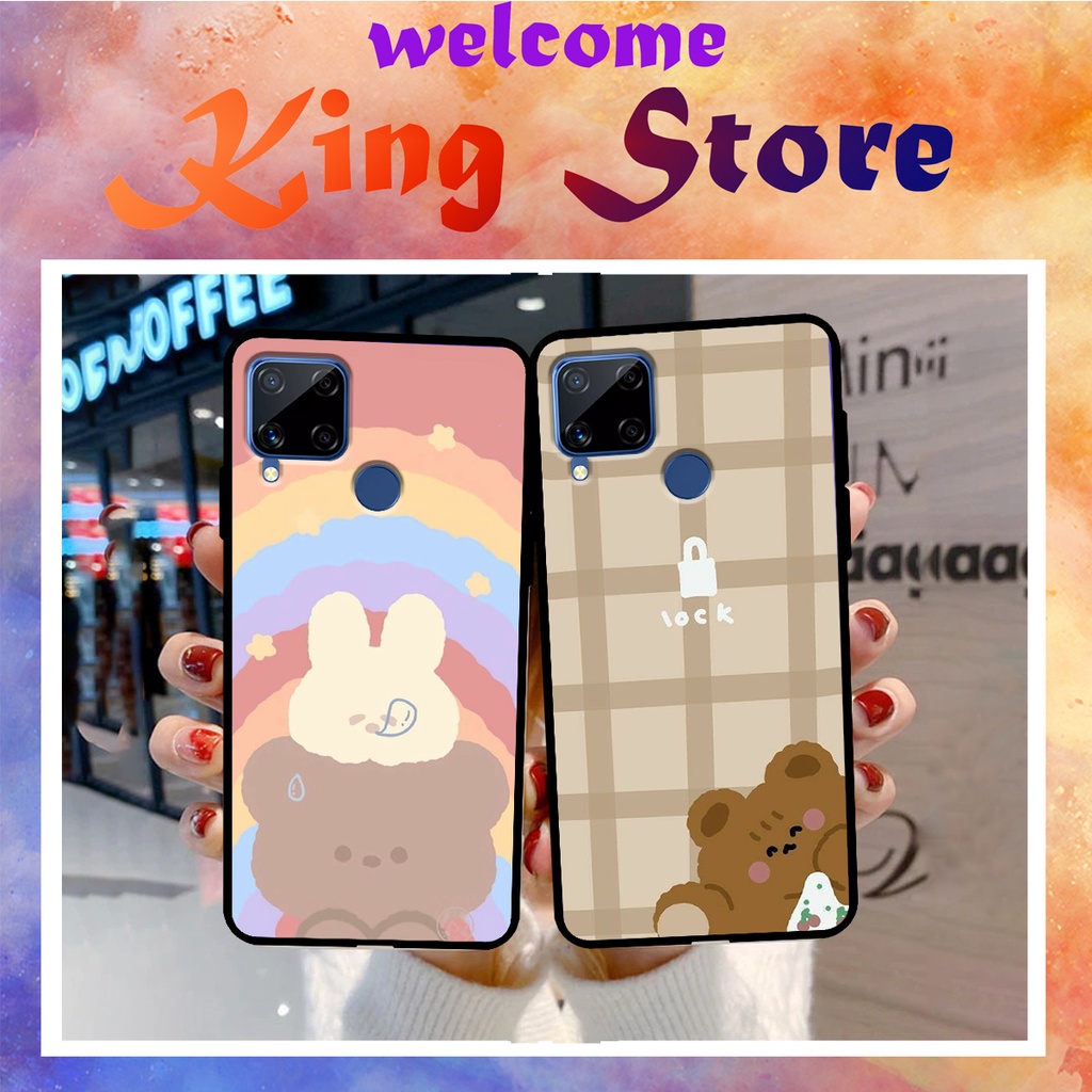 [FreeShip ExTra] Ốp lưng  Realme C11-2020/Realme C11-2021/Realme C12/Realme C15/Realme C17 in hình gấu dễ thương