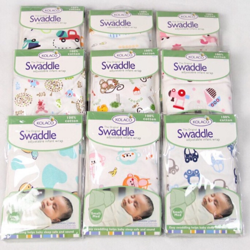 Ủ kén sơ sinh 100% cotton Swaddle Me Summer cho bé