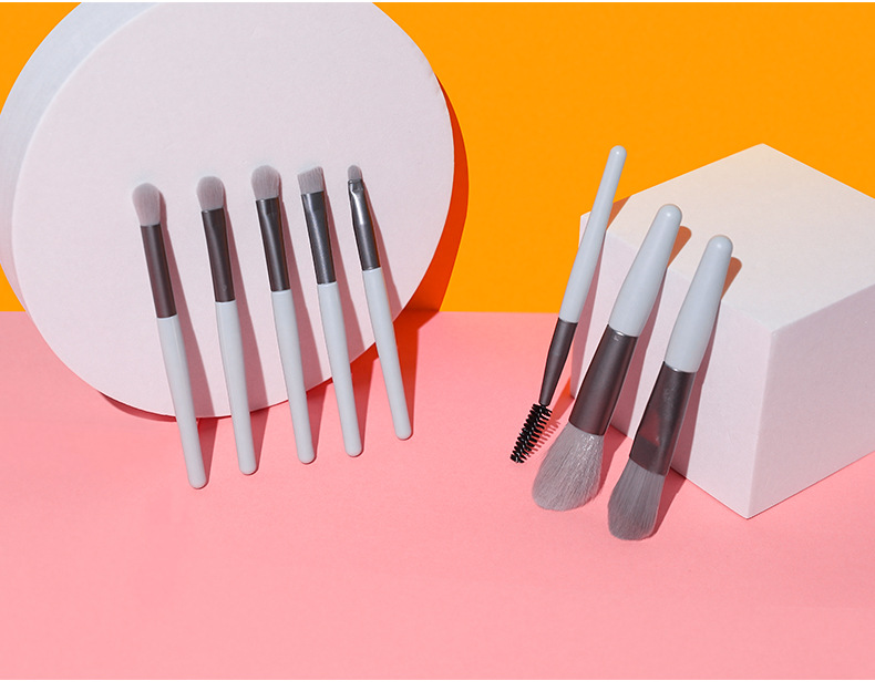 [Hàng mới về] Set 8 cọ trang điểm thiết kế mini nhỏ gọn tiện lợi