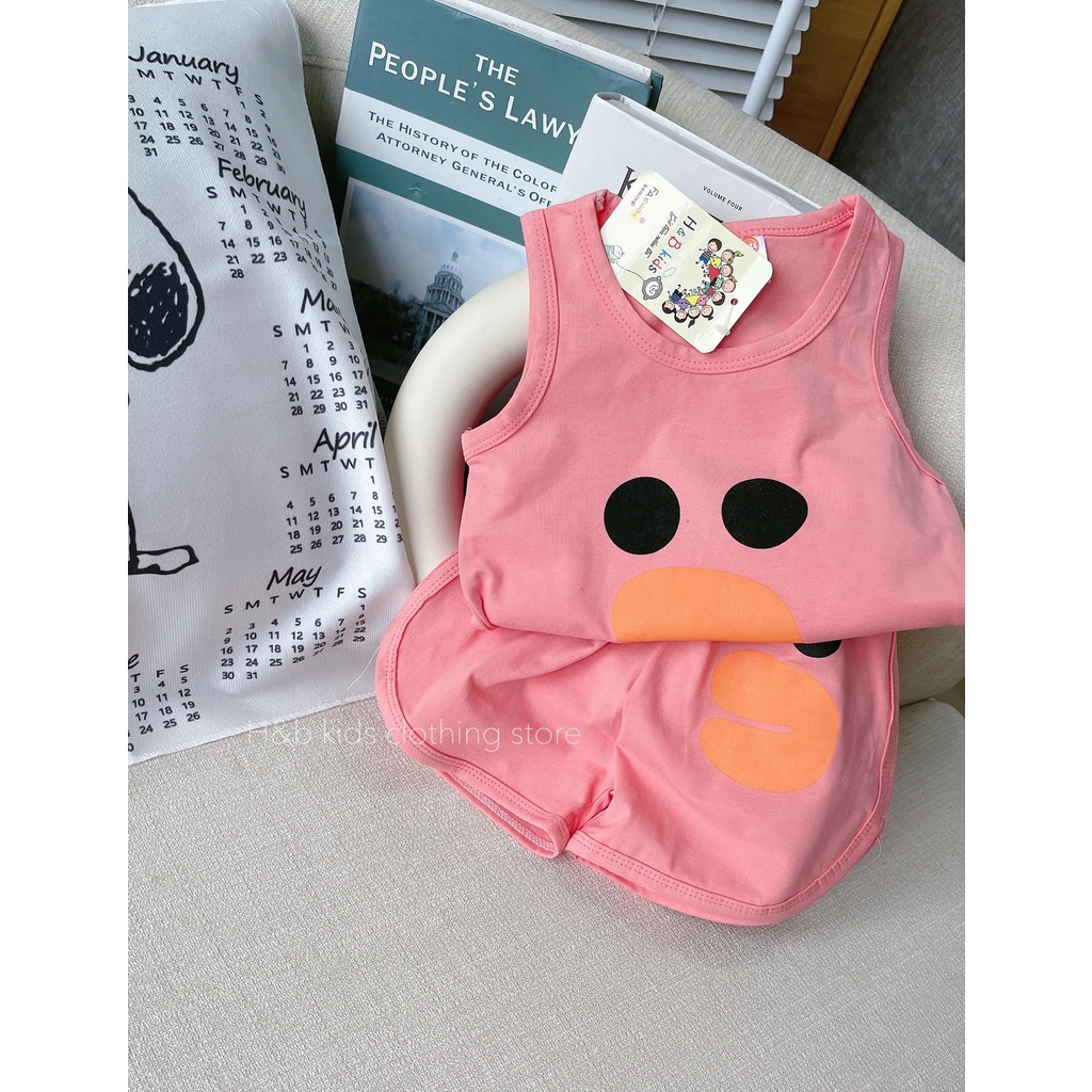 Bộ sát nách cho bé 💖 bộ ba lỗ  cho bé trai bé gái 💖 chất thun lạnh cao cấp siêu mềm siêu mát A23