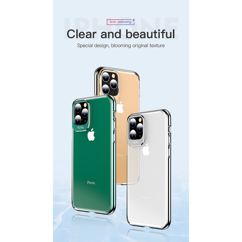Ốp lưng TOTU bảo vệ camera dành cho Apple iPhone 11 Pro, Pro Max - hàng nhập khẩu