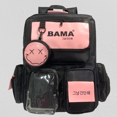 Balo du lịch Hologram phản quang 7 màu có cổng+cáp USB