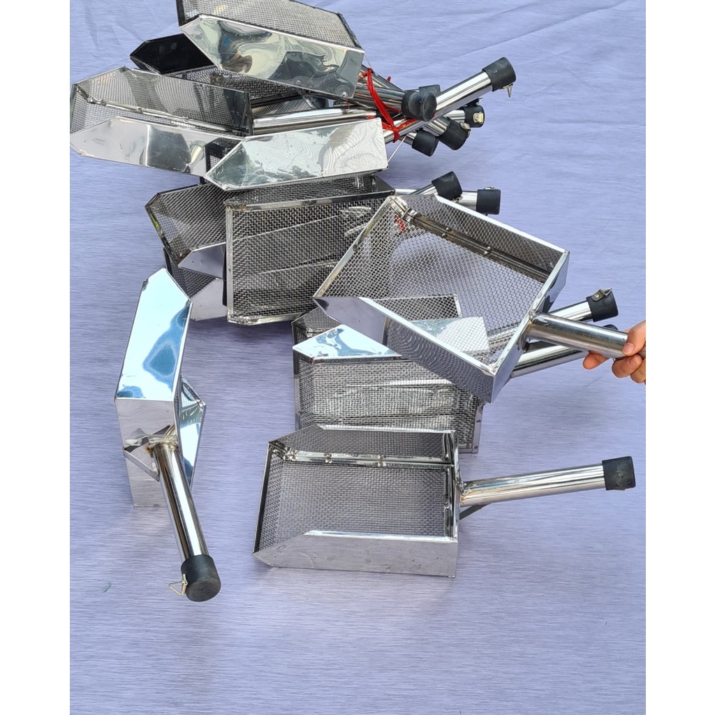 XẺNG SÀNG CÁT, SÀNG PHÂN GÀ. DỤNG CỤ VỆ SINH CHUỒNG GÀ BẰNG INOX -304.