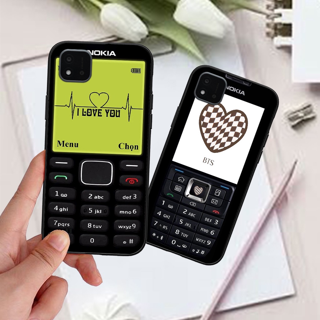 Ốp Realme C20 / C11 2021 bộ hình điện thoại nokia huyền thoại , BTS , Vpop cute
