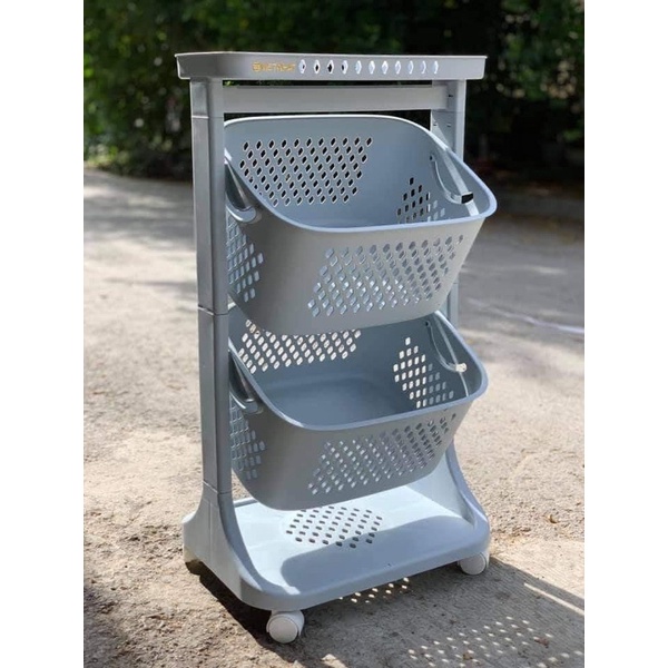 Kệ nhựa có bánh xe 2 tầng 3 tầng việt nhật loại rẻ