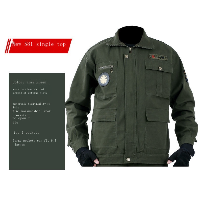 Bộ Đồ Lao Động Dày Dặn Chống Bỏng Thời Trang Xuân Thu Cho Nam