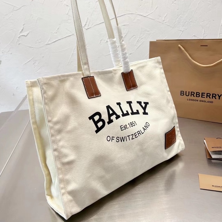 BALLY Túi Xách Canvas Sức Chứa Lớn Thời Trang Dành Cho Nữ777777