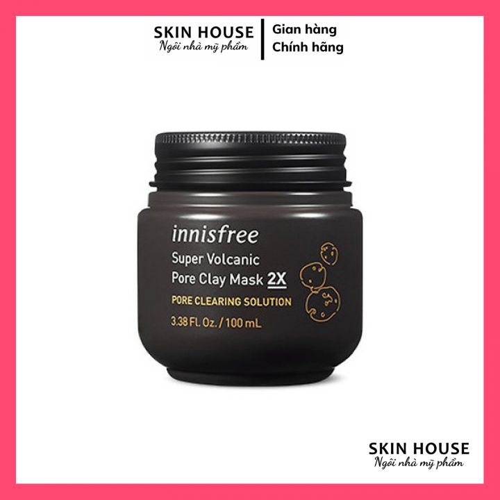 Mặt Nạ Đất Sét Từ Tro Núi Lửa Innisfree Super Volcanic Pore Clay Mask 2X