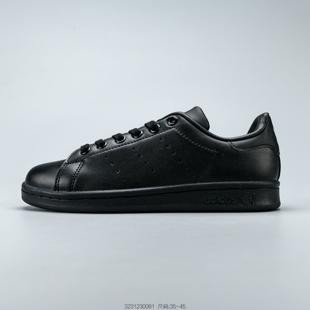 Sale XẢ HẾT Giày thể thao cổ điển Adidas Stan Smith All Black Smith M20327 uy tín 2020 new ^ . < :