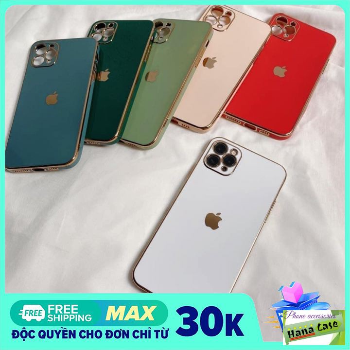 Ốp lưng iphone Logo Táo Viền Mạ Vàng 6/6plus/6s/6s plus/6/7/7plus/8/8plus/x/xs/xs max/11/11 pro/11 promax