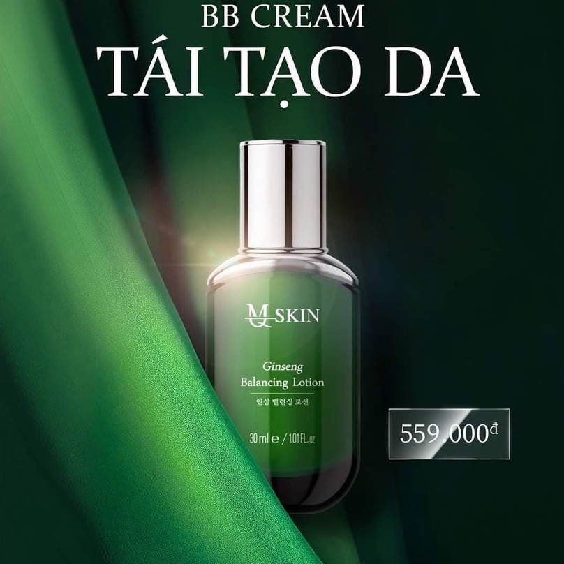Kem BB nhân sâm tái tạo da MQ Skin Ginseng Balancing Lotion 30ml