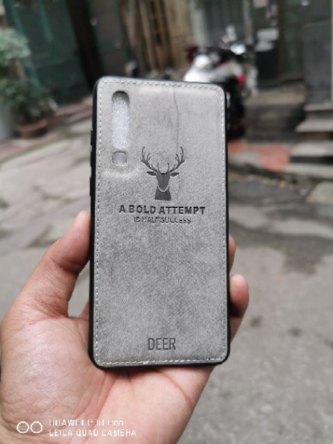 Ốp lưng Silicon Deep lưng da vân vải Jean cho Huawei P30