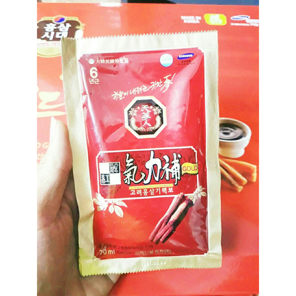 Nước Hồng Sâm 6 Năm Korean Red Ginseng Drink Cao Cấp Hàn Quốc (Hộp 30 gói x 70ml) | BigBuy360 - bigbuy360.vn