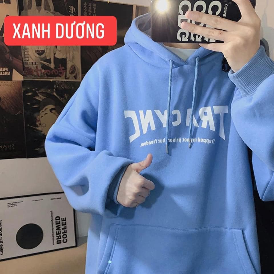 Áo hoodie nam nữ form rộng vải nỉ chất đẹp mũ 2 lớp không xù lông hàng quảng châu