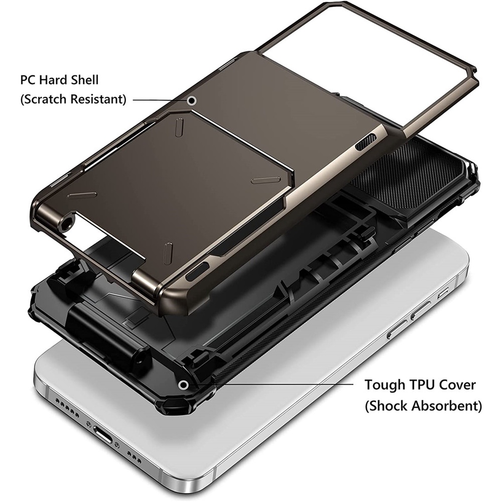 Ốp Điện Thoại Dạng Ví Có 5 Ngăn Đựng Thẻ Cho iPhone 14 Max 14 Pro 13 Mini 12 11 XS XR X SE 14 Max