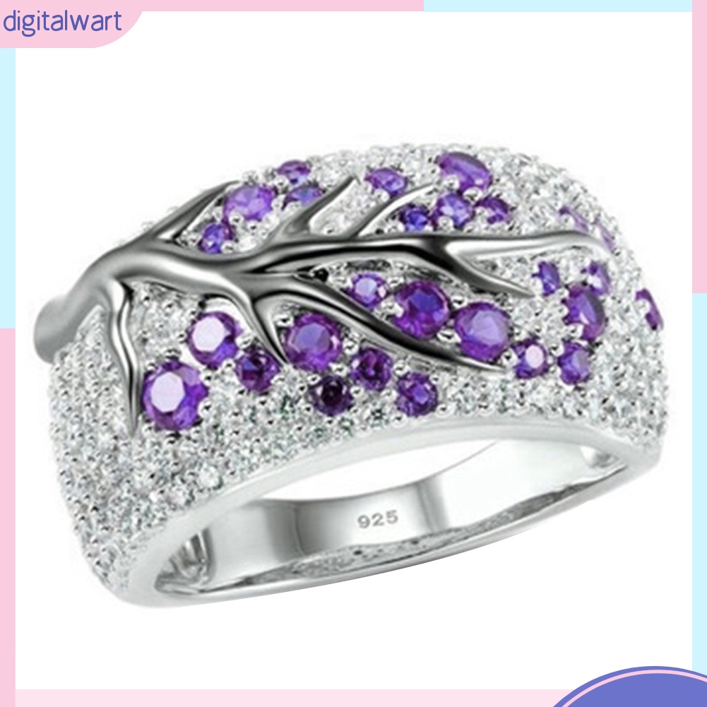 Nhẫn Hợp Kim Hình Cành Cây Đính Đá Thời Trang Sang Trọng Dành Cho Nữ