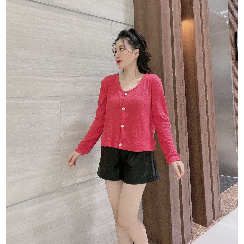 áo khoác nữ cadigan len mỏng xinh xắn | BigBuy360 - bigbuy360.vn