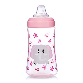 BÌNH UỐNG NƯỚC CÓ ĐẦU HÚT MỀM MÀU HỒNG UPASS UP0148NH