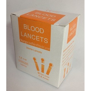 Kim Dẹp Lấy Máu Thử Đường Huyết [ Hộp 100 cây ]