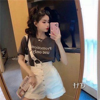 Sét yếm quần mix với áo phông kèm đai siêu chất