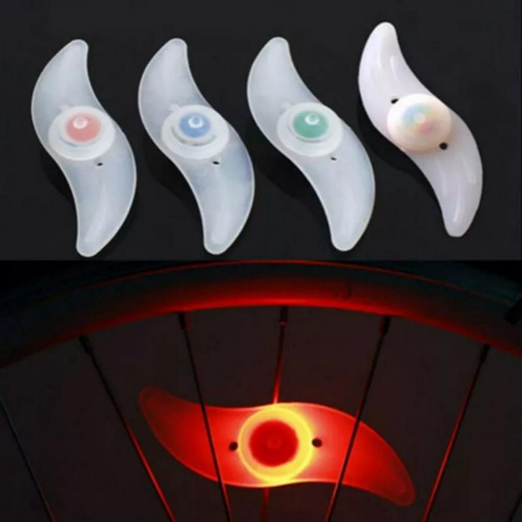 Đèn LED gắn nan hoa gắn bánh xe đạp nhiều màu tùy chọn giúp lái xe an toàn
