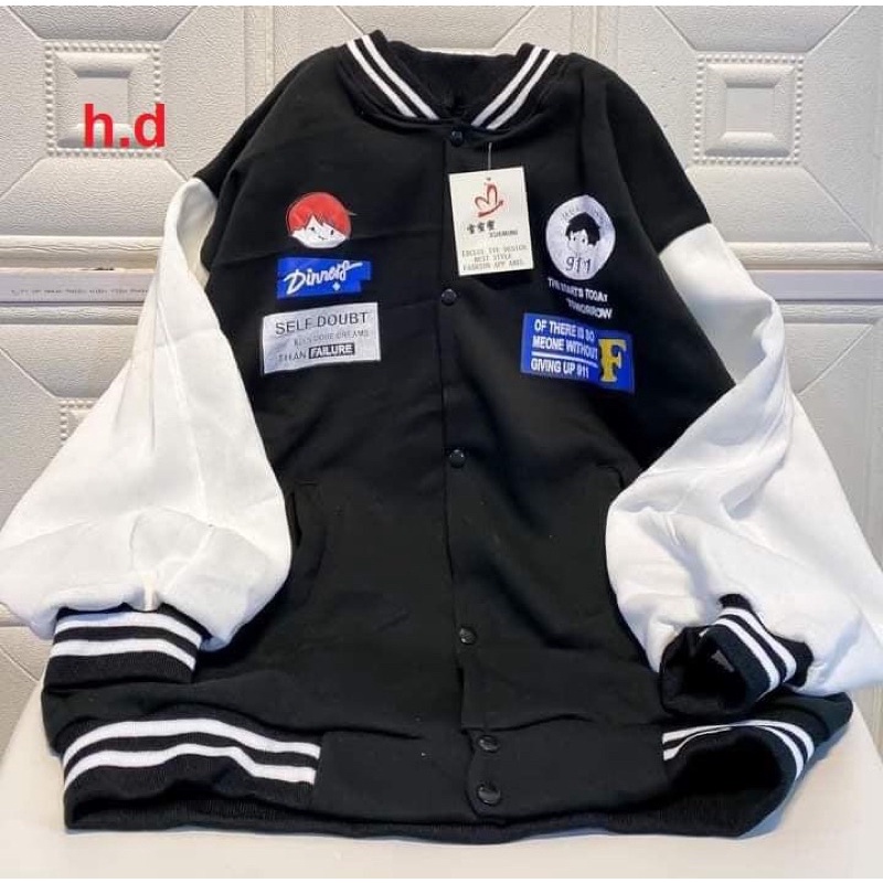 Áo khoác bomber Cậu bé Tóc Đỏ, Chữ FChất gió mềmhàng 1 lớp cổ, tay áo và gấu áo có bo dệt xịnfreesize 50kg