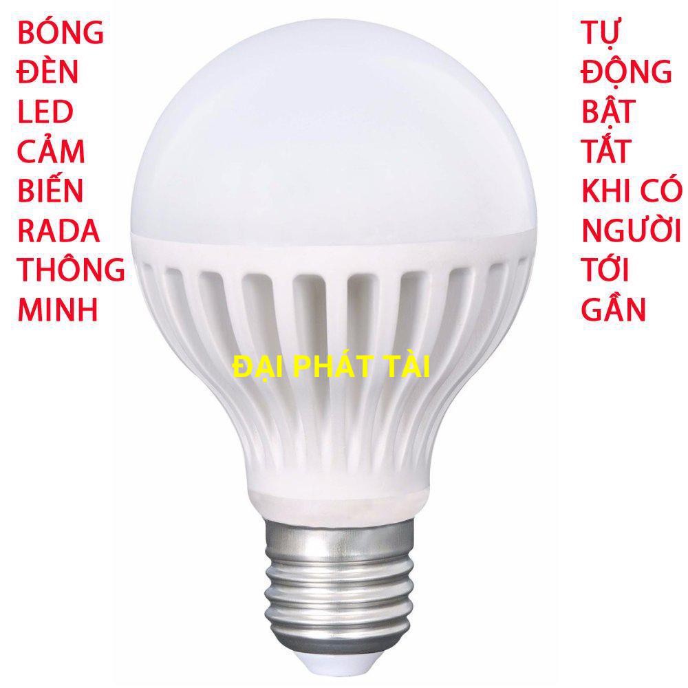 Bóng đèn Led cảm ứng thông minh 12W tự động tắt mở khi có người đến gần