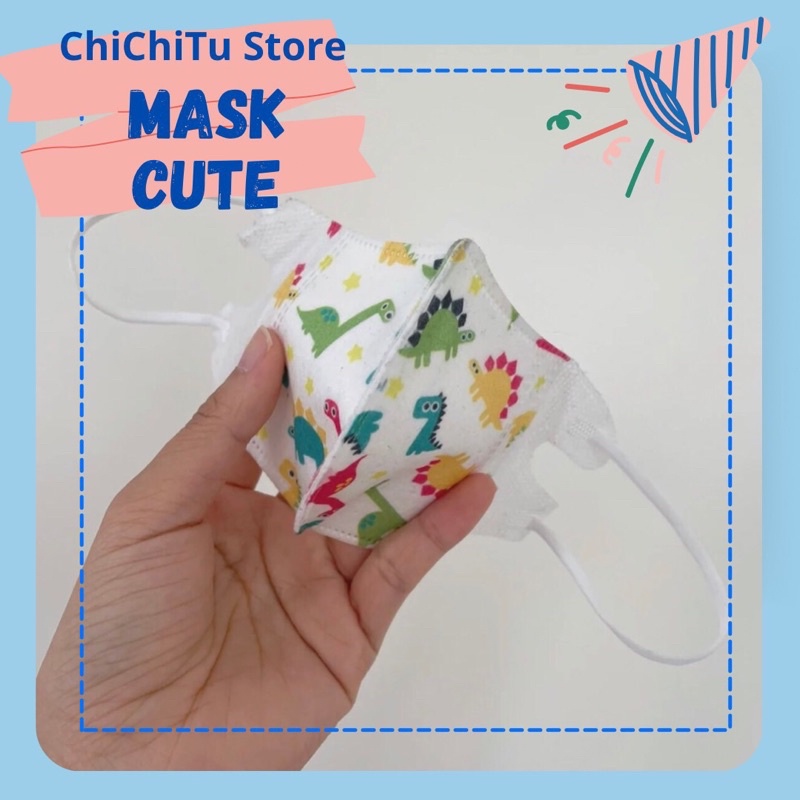 Khẩu trang 3D dành cho bé trai / bé gái với hình đáng yêu dễ thương độc lạ - ChiChiTu