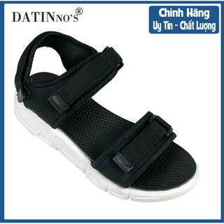 Dép Sandal Nữ Đi Học, Giày Sandal Nữ Quai Ngang DATINNOS (Đen Hồng) - DT32