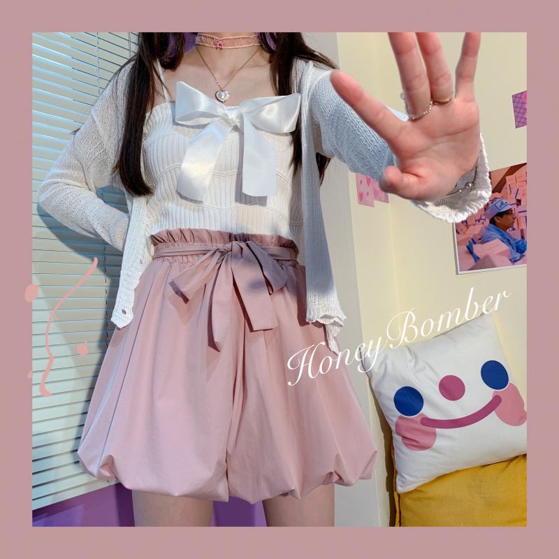 Chân váy ngắn dạng bí phong cách ulzzang , MS 5 , váy lưng chun chất liệu voan 2 lớp rất xinh xắn