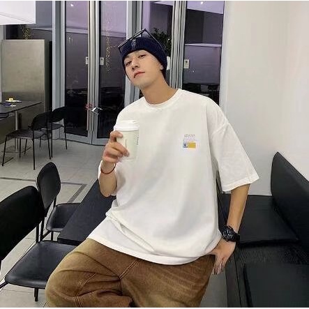 Áo Thun Tay Ngắn Dáng Rộng In Họa Tiết Thời Trang Mùa Hè Phong Cách Hàn Quốc Cho Nam Và Nữ Size M-5XL