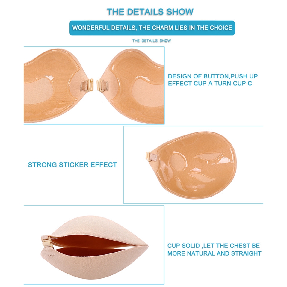 Áo ngực FINETOO không dây cài trước màu đen / be cho nữ