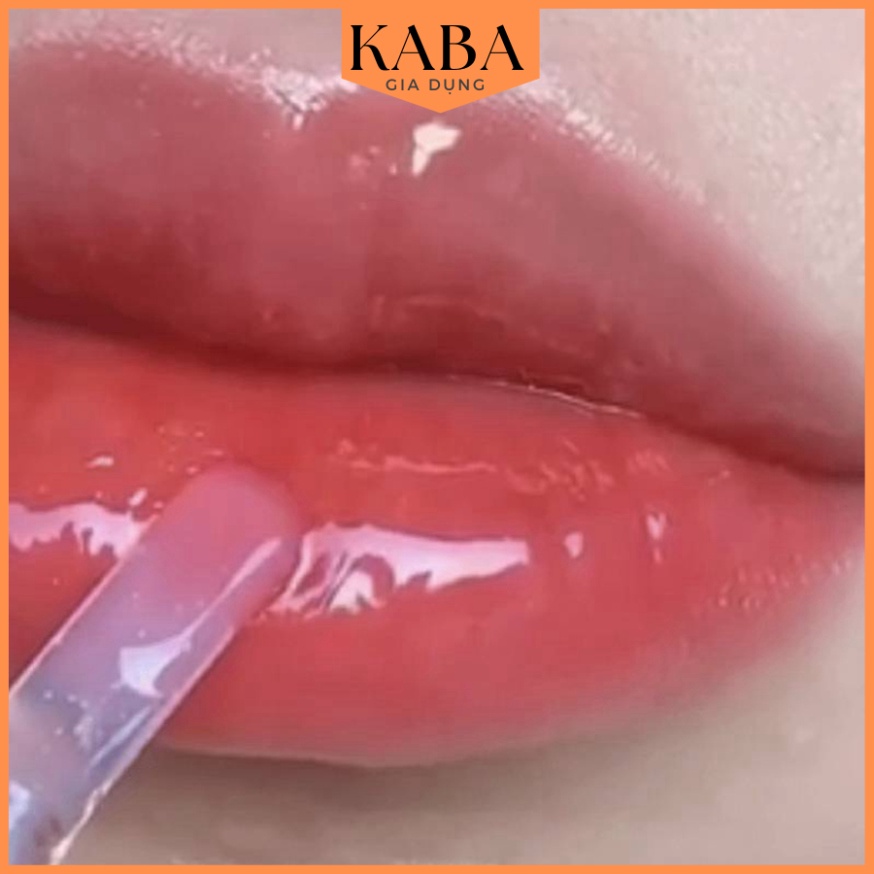 [Hàng mới về] Son bóng dạng lỏng trong suốt dưỡng ẩm trang điểm cho đôi môi căng mọng KABA