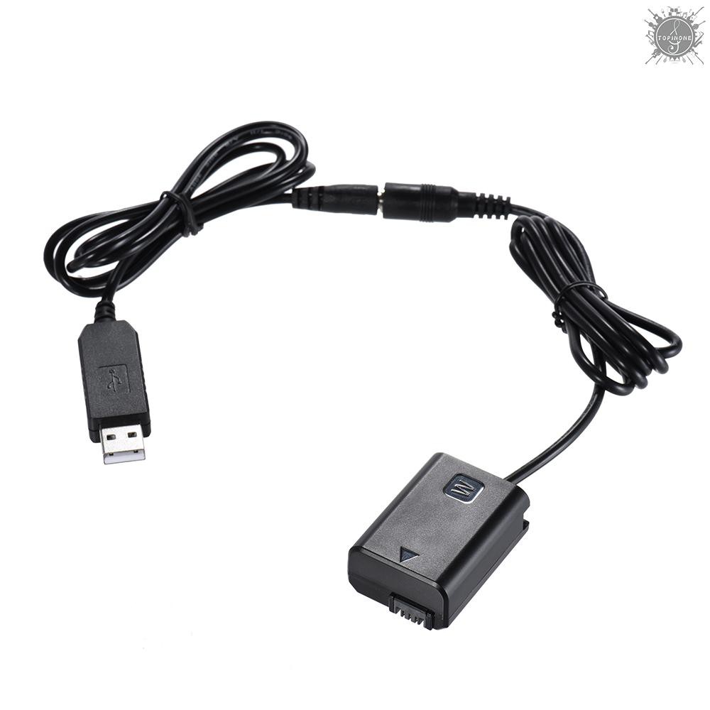 Bộ pin Andoer NP-FW50 + nguồn điện DC (5V 2A) USB chuyên dụng cho AC-PW20