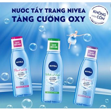 Nước tẩy trang Nivea sáng da sạch nhờn 125ml